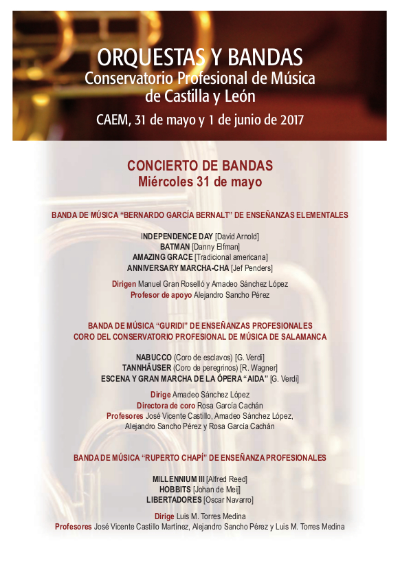 Orquestas y bandas, CAEM, Salamanca