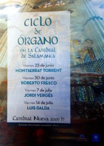 Ciclo de Órgano en la Catedral de Salamanca, 2017