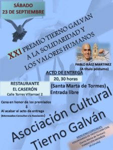Asociación Cultural Tierno Galván, Septiembre 2017
