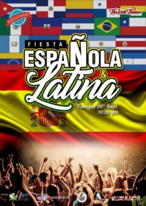 Fiesta Española y Latina The Irish Theatre Salamanca Septiembre 2017