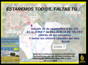 Concentración Salamanca Antinuclear Villavieja de Yeltes Septiembre 2017
