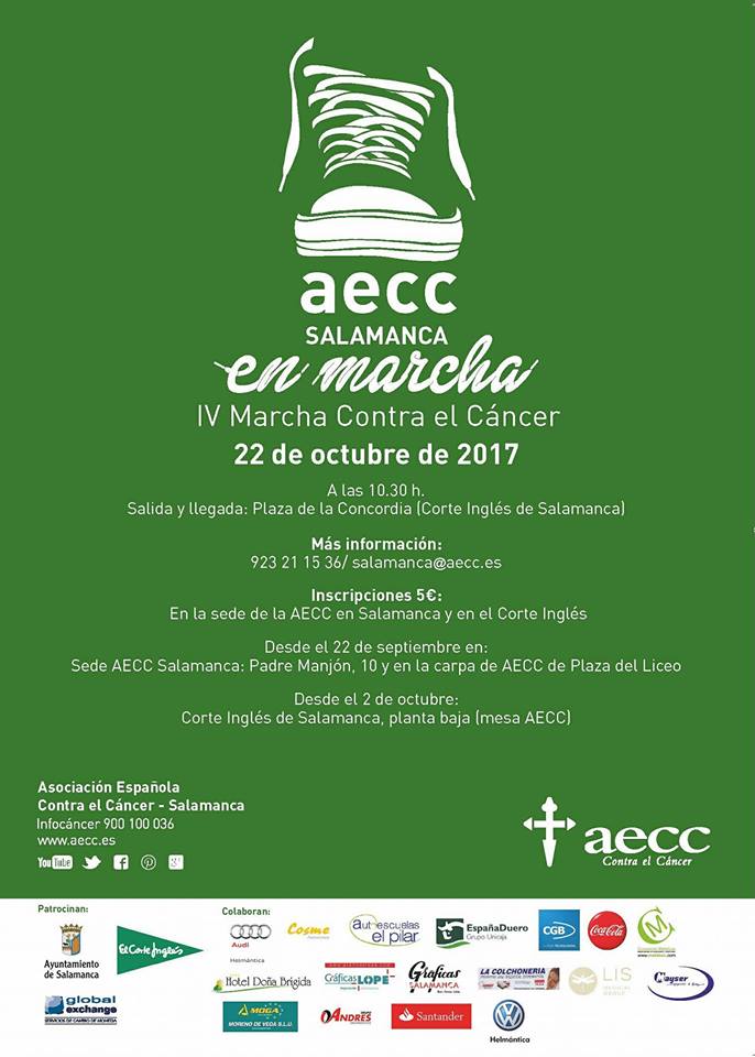 IV Marcha contra el Cáncer AECC Salamanca en marcha Octubre 2017