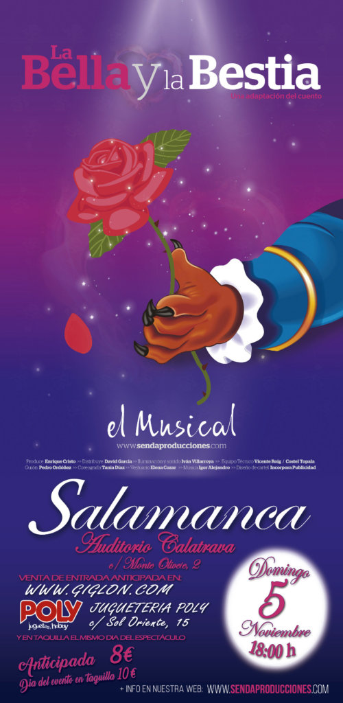 La bella y la bestial El musical Auditorio Calatrava Salamanca Noviembre 2017
