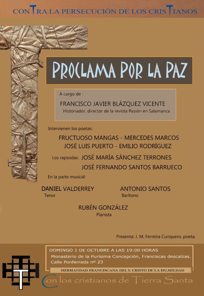 Proclama por la Paz Salamanca Octubre 2017