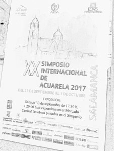 XX Simposio Internacional de Acuarela Mercado Central Salamanca Septiembre 2017