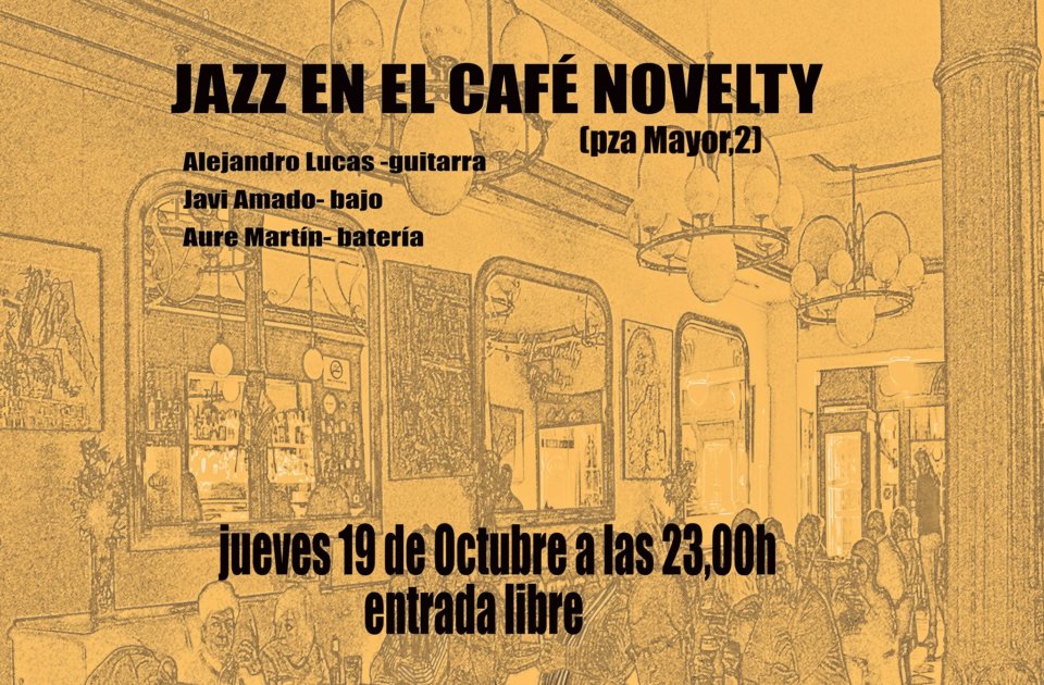 Alejandro Lucas Trío Café Novelty Salamanca Octubre 2017