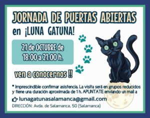 Jornada de Puertas Abiertas Luna Gatuna Salamanca Octubre 2017