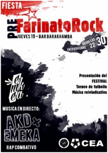 Fiesta Pre Farinato Rock Barakhamba Salamanca Octubre 2017