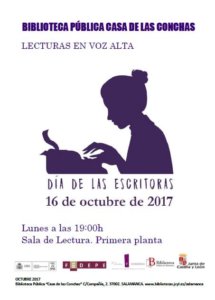 II Día de las Escritoras Mujeres, saber y poder Casa de las Conchas Salamanca Octubre 2017