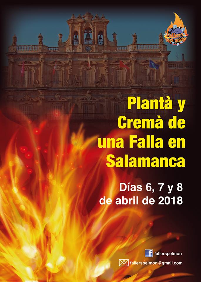 Salamanca es la ciudad elegida por la Asociación Cultural Fallers Pel Món para dar a conocer la fiesta de las fallas en 2018