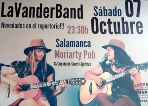 LaVanderBand Moriarty Salamanca Octubre 2017