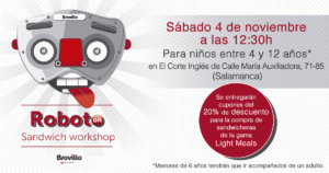 El Corte Inglés Roboto on Sandwich Workshop Salamanca Noviembre 2017