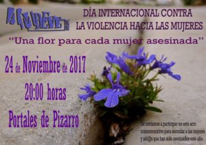 Día Internacional contra la Violencia hacia las Mujeres AMDEVE Béjar Noviembre 2017