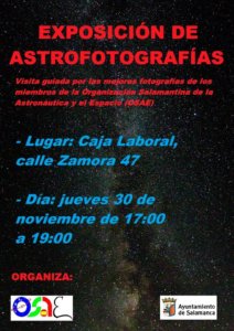 OSAE Exposición de Astrofotografías Salamanca Diciembre 2017