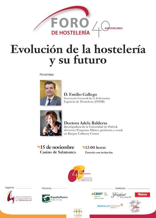 Casino de Salamanca Evolucion de la hostelería y su futuro Noviembre 2017
