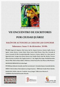 Casa de las Conchas VII Encuentro de Escritores por Ciudad Juarez Salamanca Diciembre 2017