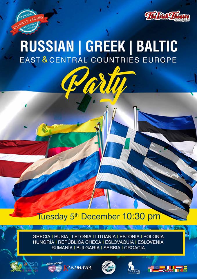 The Irish Theatre Fiesta Griega, Rusa, Báltica, Este y Centro de Europa Diciembre 2017