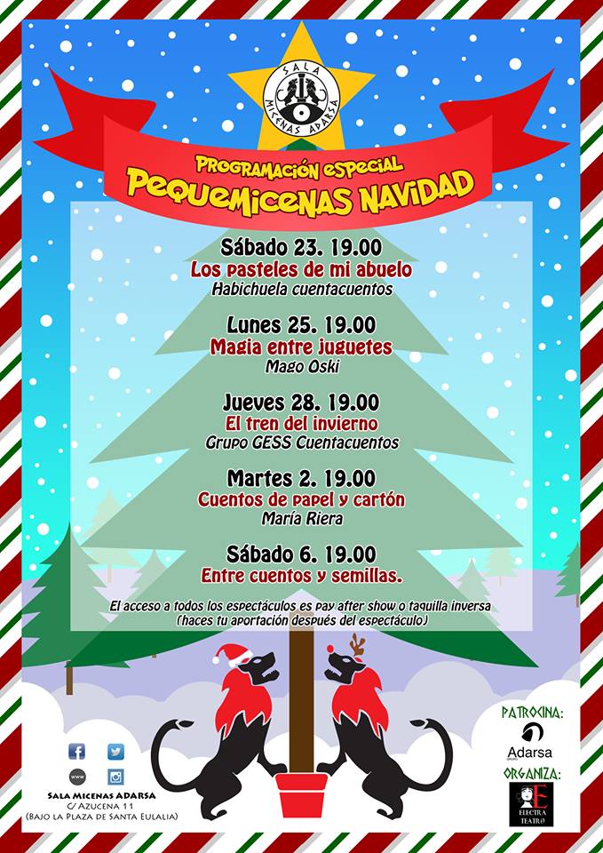 Programación Especial Pequemicenas Navidad 2017 Salamanca