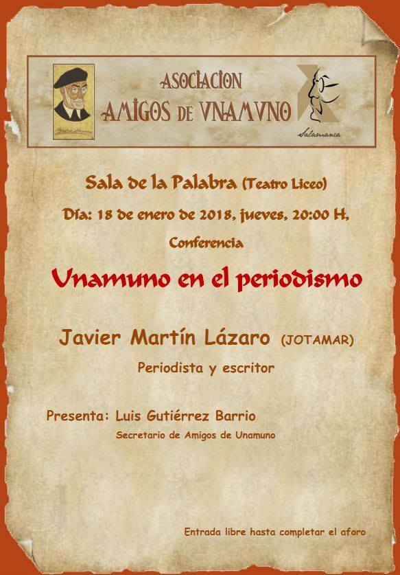 Teatro Liceo Unamuno en el periodismo Salamanca Enero 2018