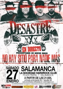 La Sociedad Hard Rock Club Desastre Salamanca Enero 2018