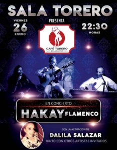 Sala Torero Hakay Flamenco Dalila Salazar Salamanca Enero 2018