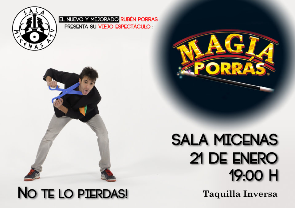 Sala Micenas Adarsa El show de magia Porrás Salamanca Enero 2018