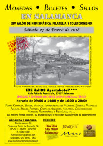 Hall 88 XIII Salón de Numismática, Filatelia y Coleccionismo Salamanca Enero 2018