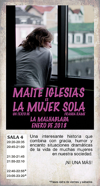 La Malhablada La mujer sola Salamanca Enero 2018