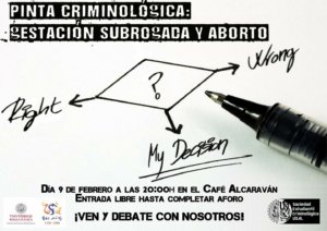 El Alcaraván Pinta Criminológica Gestación subrogada y aborto Salamanca Febrero 2018