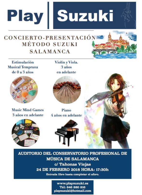 Conservatorio Profesional de Música de Salamanca Play Suzuki Febrero 2018