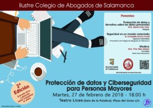 Teatro Liceo Protección de datos y ciberseguridad para Personas Mayores Salamanca Febrero 2018