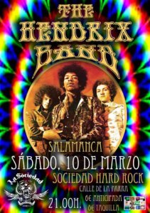 La Sociedad Hard Rock Club The Hendrix Band Salamanca Marzo 2018