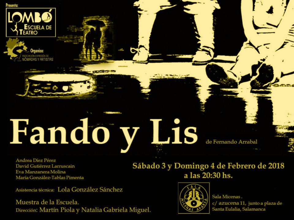Sala Micenas Adarsa Lombó Teatro Fando y Lis Salamanca Febrero 2018