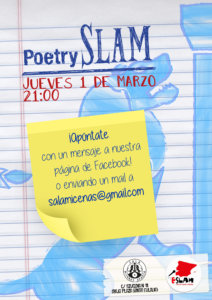 Sala Micenas Adarsa Poetry Slam Salamanca Marzo 2018