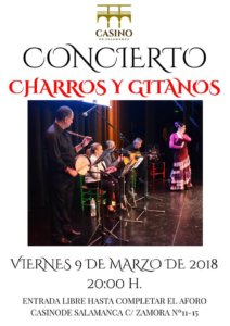 Casino de Salamanca Charros y Gitanos Marzo 2018