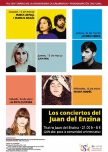 Los conciertos del Juan del Enzina Salamanca 2018