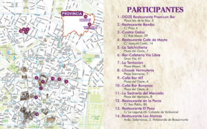 Mapa II Concurso de Torrijas Salamanca Marzo abril 2018