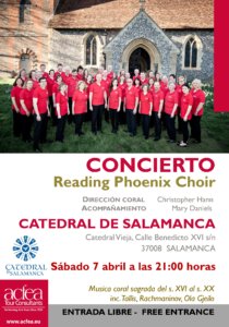 Catedral Vieja Reading Phoneix Choir Salamanca Abril 2018