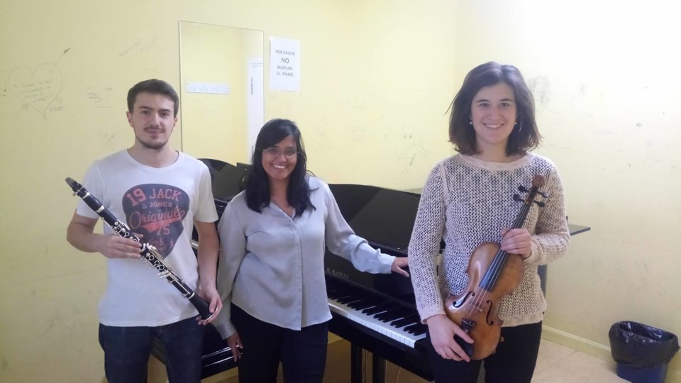 Conservatorio Superior de Música de Castilla y León COSCYL Alejandro García Bris + Paula del Pozo de Juan + Ria Garrido Ruiz Salamanca Abril 2018.