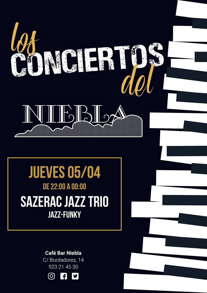 Niebla Sazerac Jazz Trío Salamanca Abril 2018
