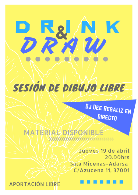 Sala Micenas Adarsa Drink & Draw Salamanca Abril 2018