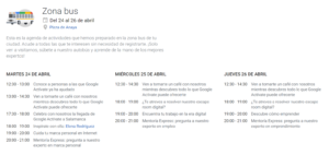 Plaza de Anaya Autobus de Google: Formación en marca personal y empleo Salamanca Abril 2018