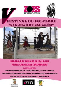 Fiestas de San Juan V Festival de Folclore Salamanca Junio 2018