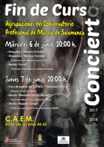 Centro de las Artes Escénicas y de la Música CAEM Agrupaciones del Conservatorio Profesional de Música de Salamanca Junio 2018