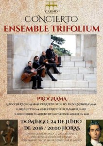 Casino de Salamanca Ensemble Trifolium Junio 2018
