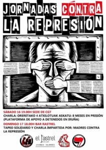 El Rastrel Jornadas contra la Represión Salamanca Junio 2018