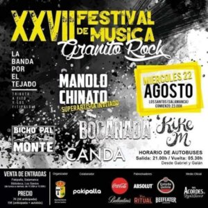 Los Santos XXVII Festival de Música Granito Rock Agosto 2018
