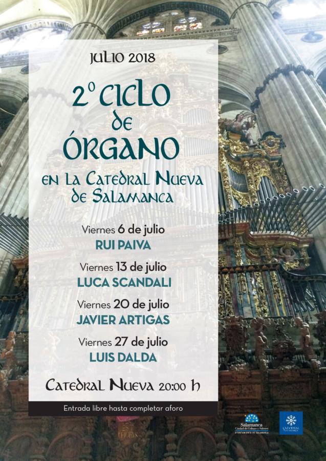 Catedral Nueva II Ciclo de Órgano Salamanca Julio 2018