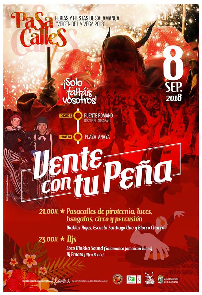 Ferias y Fiestas 2018 Vente con tu Peña Blocco Charro Salamanca Septiembre