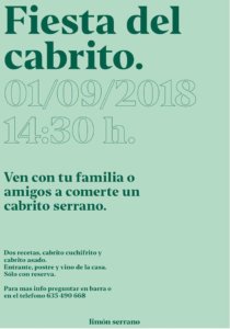 Limón Serrano Fiesta del Cabrito Salamanca Septiembre 2018